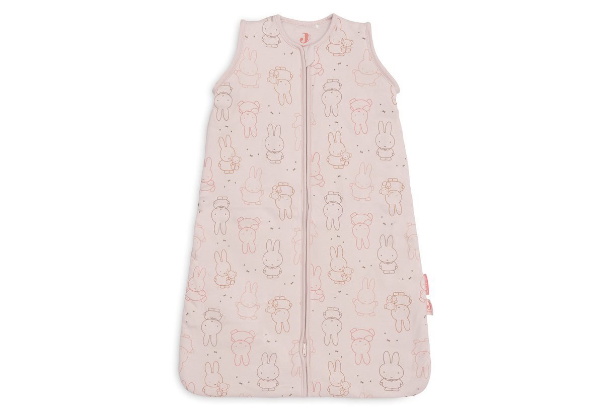 Jollein Slaapzak met afritsbare mouw 70 cm Miffy Moments in Silk Rose, katoenen babyslaapzak van De Gele Flamingo