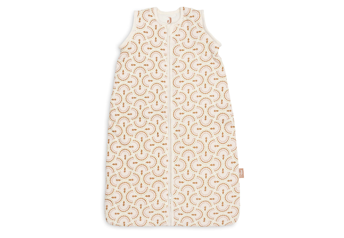 Jollein Slaapzak met afritsbare mouw 90 cm in de print Soft Plumes, bij De Gele Flamingo.