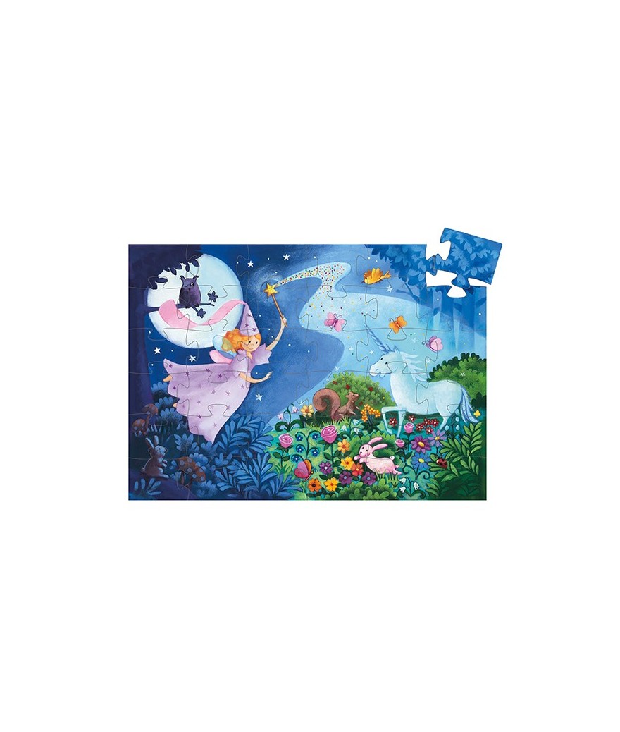 Djeco Puzzel 36 Stukken | La Fée Et La Licorne