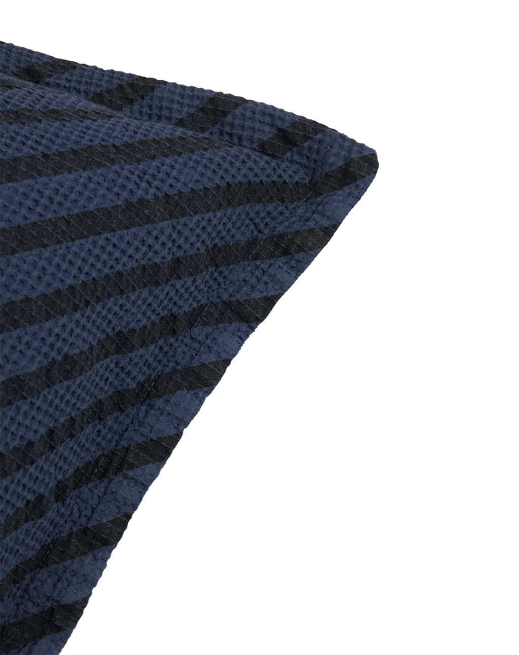 * Nobodinoz Landscape Wafel Vierkant Kussen 45x45cm | Stripes Cobalt