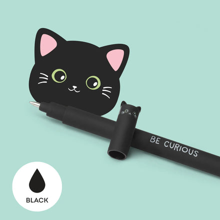 Legami uitwisbare gelpen Kitty met zwarte thermosensitieve inkt die je opnieuw kunt uitwissen