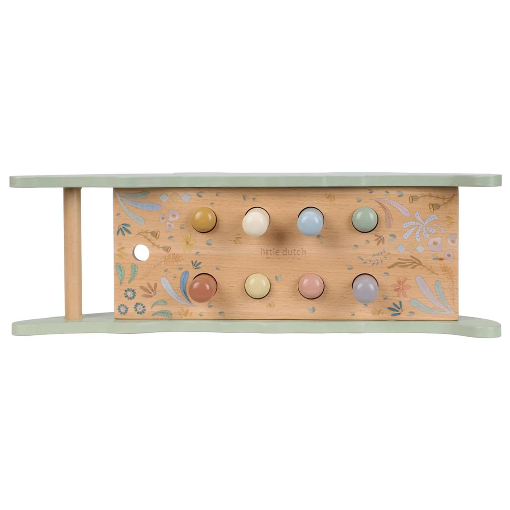 Hamerbank Safari Friends van Little Dutch met houten hamer met vogeldesign, bij De Gele Flamingo