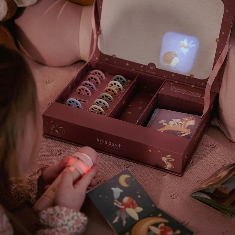 Little Dutch Verhalen Projector Zaklamp Fairy Garden | Roze