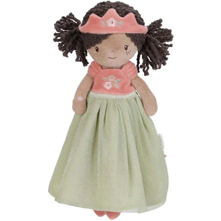 Little Dutch Knuffelpop 35 cm Prinses Evi in een elegante jurk, bij De Gele Flamingo.