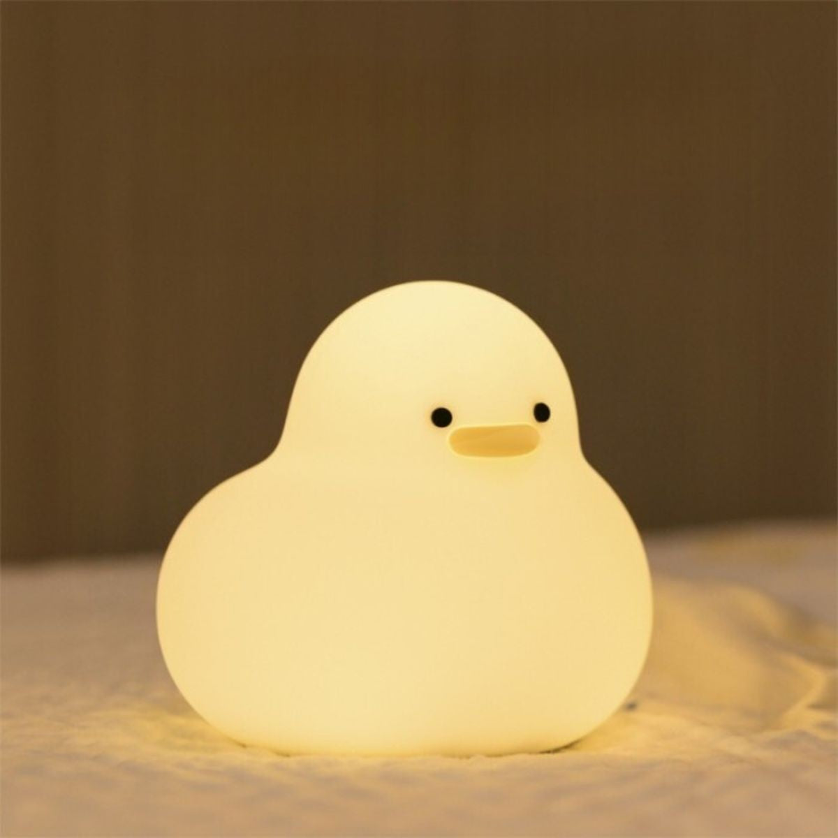 Mary's Led Nachtlamp Duck in zacht siliconen met warm wit licht van 3000K, bij De Gele Flamingo.