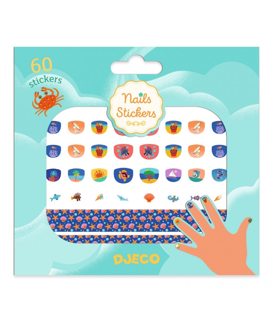 Djeco Nagelstickers 120 Stuks | Middellandse Zee