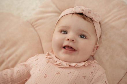 * Little Dutch Romper Lange Mouw | Fairy Flowers Roze