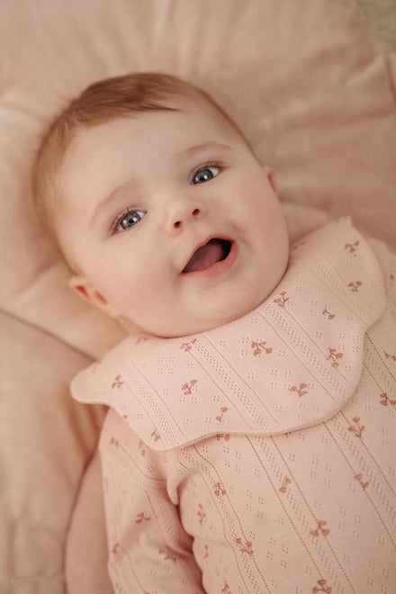 * Little Dutch Romper Lange Mouw | Fairy Flowers Roze