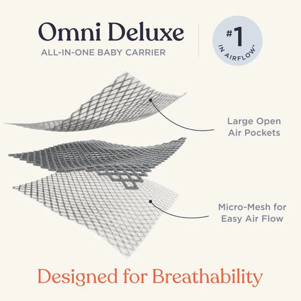 Ergobaby Omni Deluxe Draagzak Mesh | Natural Beige