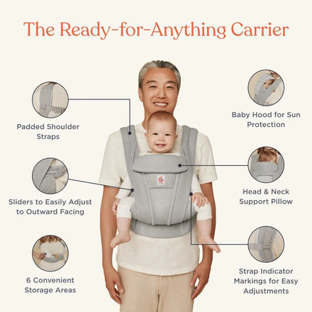 Ergobaby Omni Deluxe Draagzak Mesh | Natural Beige