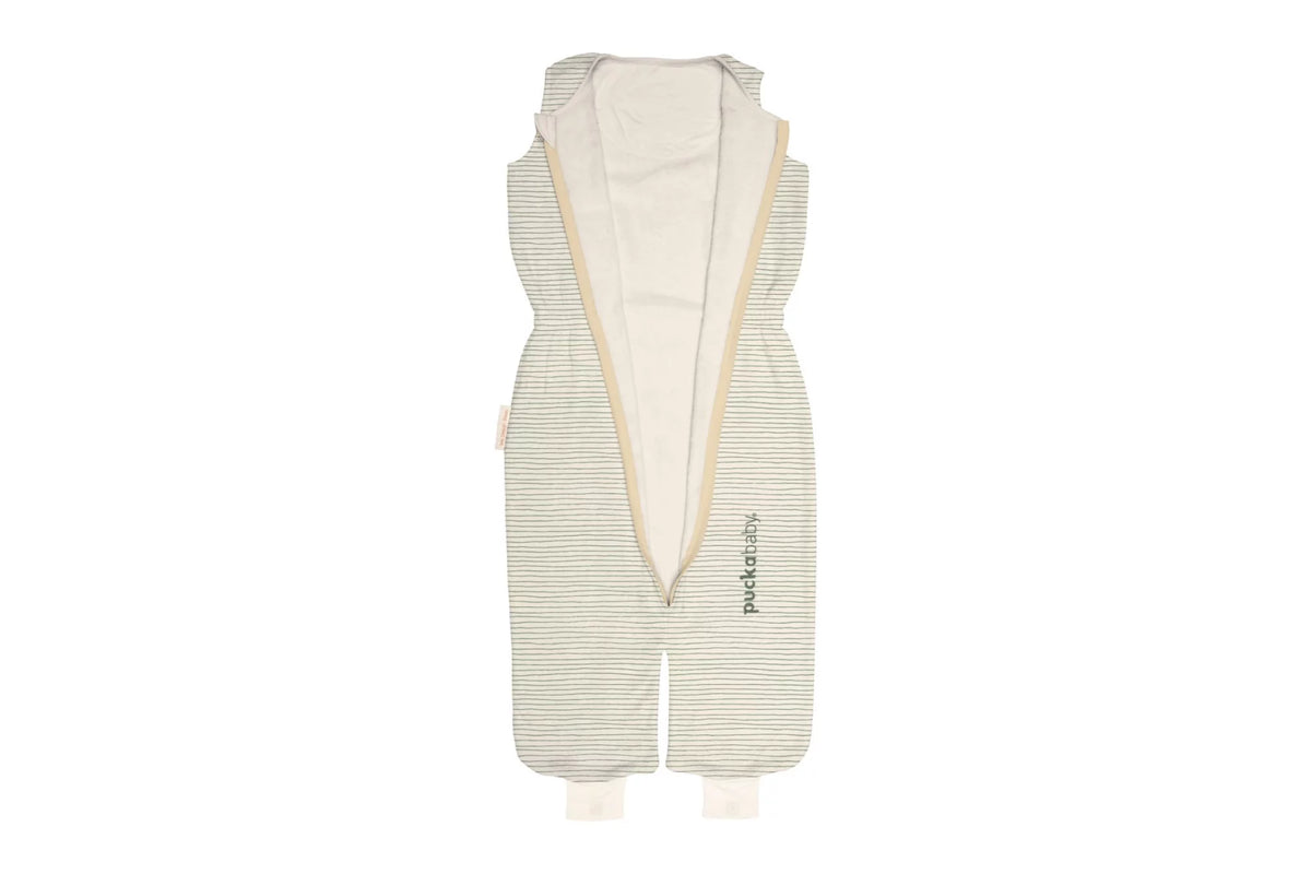 Puckababy Slaapzak The Bag Kidz > 2.5 Y | 130 CM - Cotton | Green Stripes