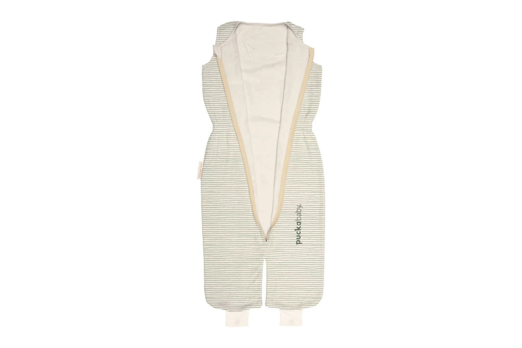 Puckababy Slaapzak The Bag Kidz > 2.5 Y | 130 CM - Cotton | Green Stripes