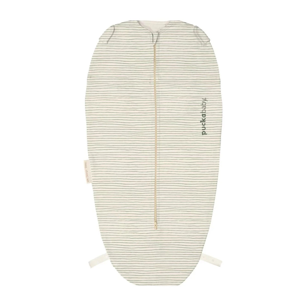 Puckababy Inbakerslaapzak The Original Mini 3/6 M - Cotton | Green Stripes