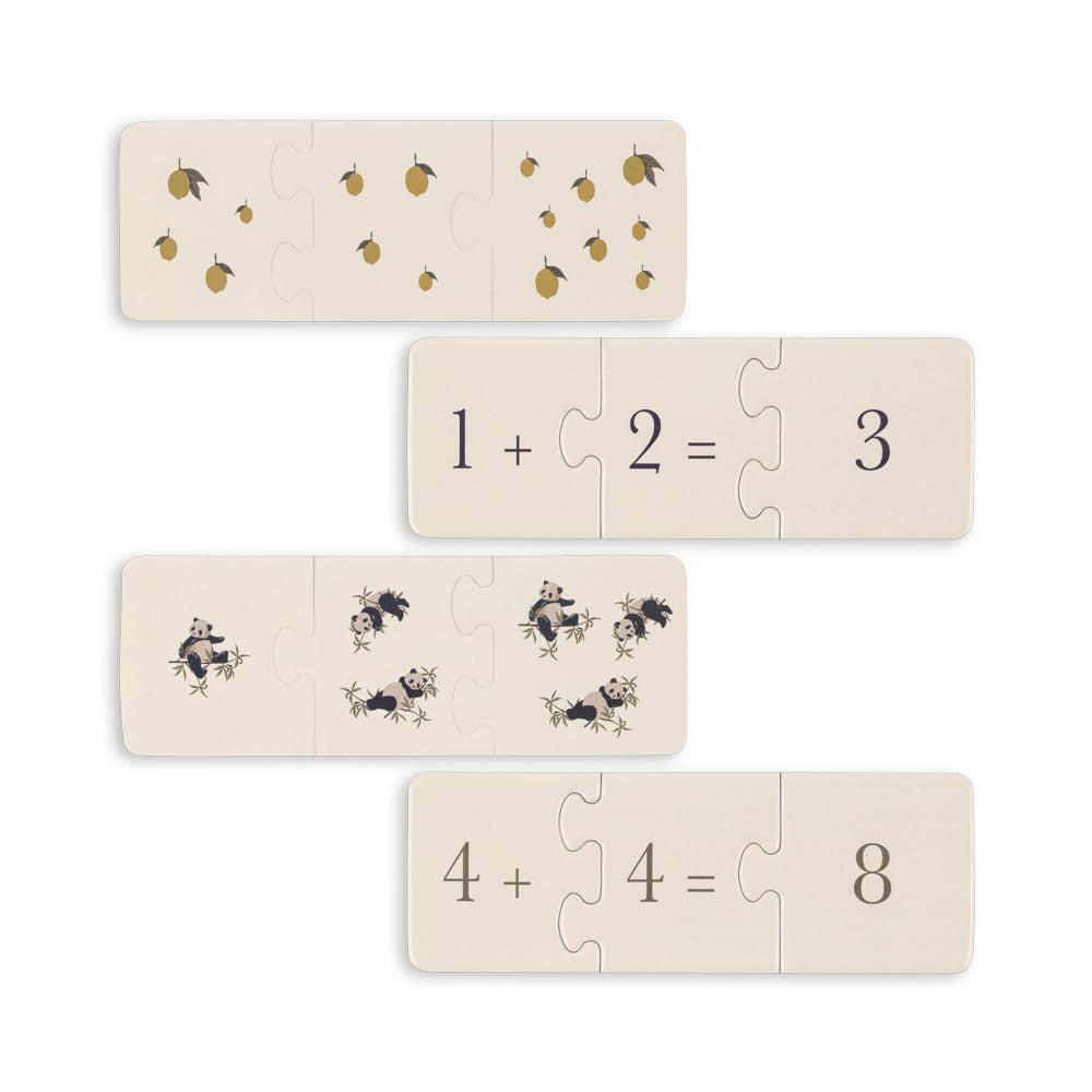 * Konges Sløjd Cardboard Puzzle Math 27pcs | Multi
