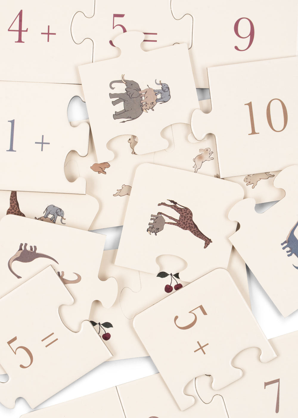 * Konges Sløjd Cardboard Puzzle Math 27pcs | Multi