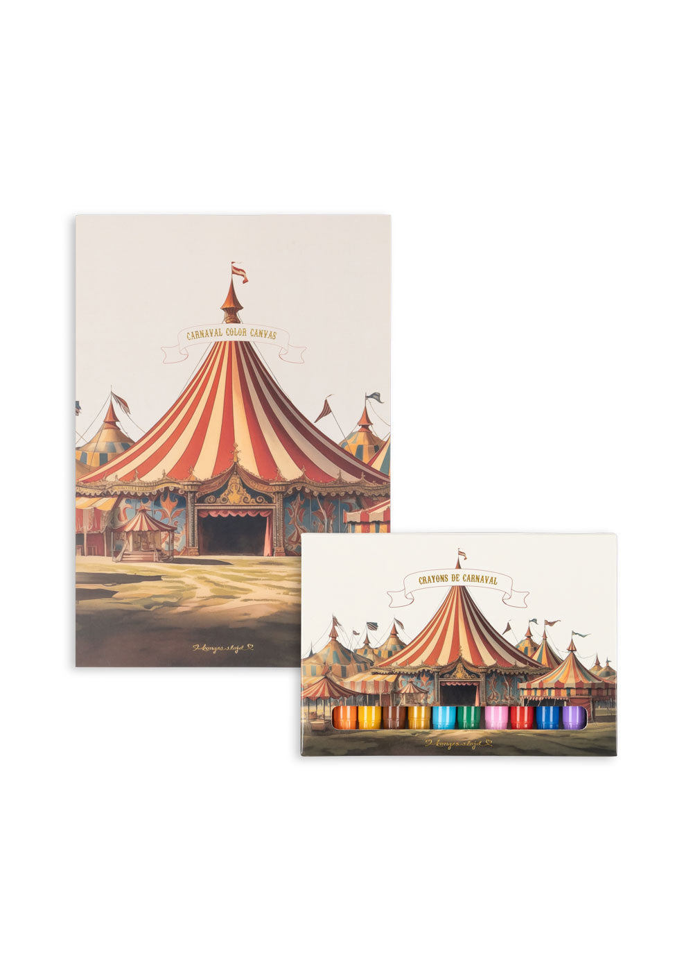 * Konges Sløjd Gel Crayons & Drawing Pad FSC | Multi