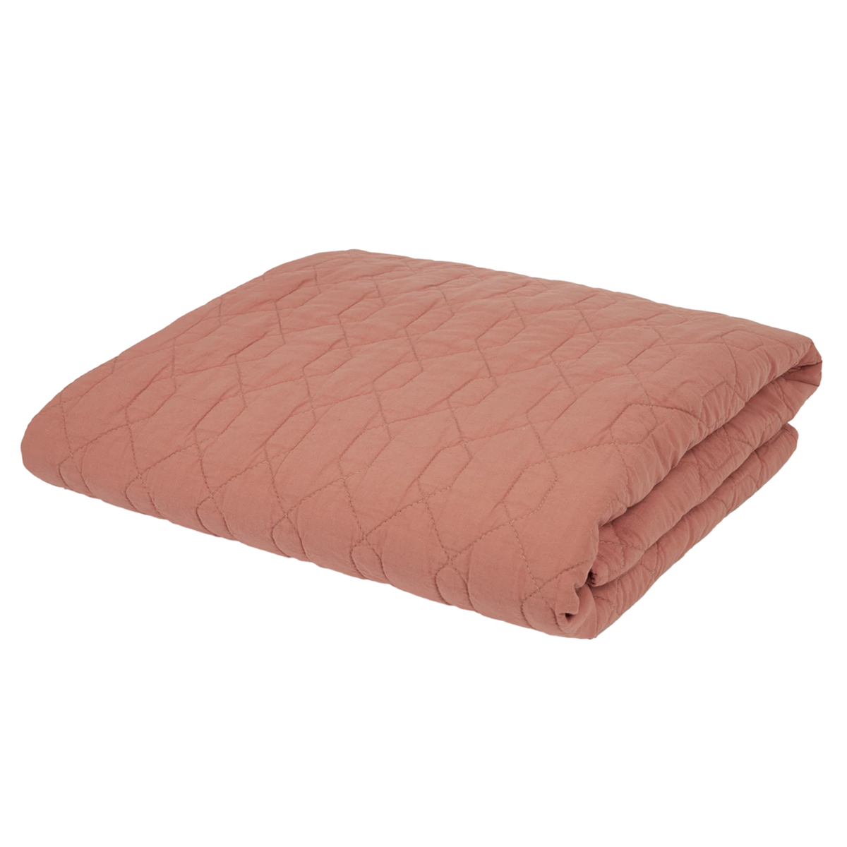 * Nobodinoz Wabi Sabi Quilted Deken 100x135cm | Rosewood*