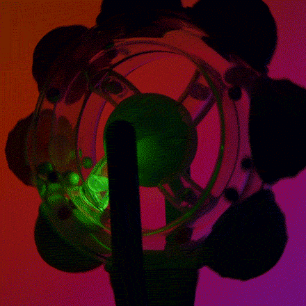 Sassy Sensorische Baby Spinner Light Up Rainbow Lichtgevend