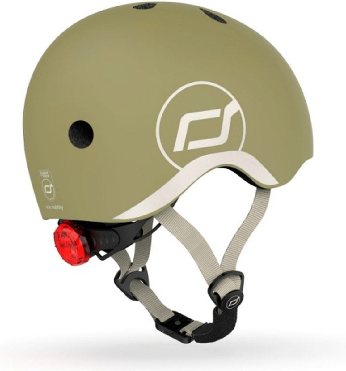 Scoot and Ride Helm XS Olive kinderhelm
