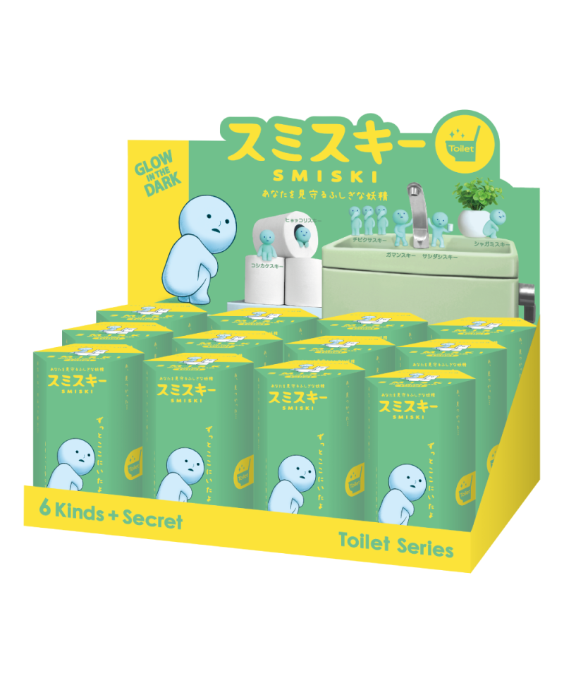 * Smiski Gelukspopje Glow In The Dark | Toilet Series