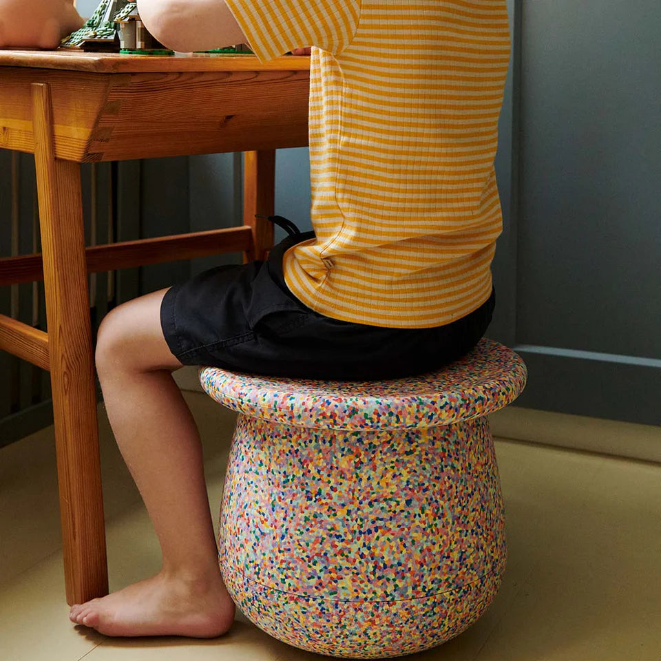 Stapelstein Dynamic Small Superconfetti set met Base en Balance Board in confettikleuren