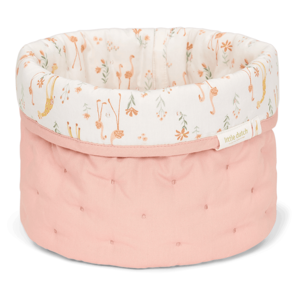 Little Dutch Opbergmand Omkeerbaar Blooming Safari 20x15 cm | Roze