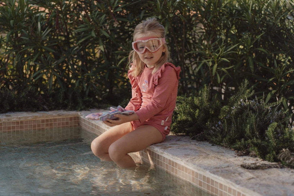 * Little Dutch Zwemshirt Lange Mouwen | Dreamy Pink Sparkle