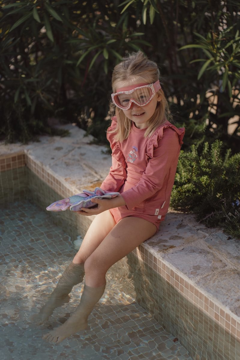 * Little Dutch Zwemshirt Lange Mouwen | Dreamy Pink Sparkle