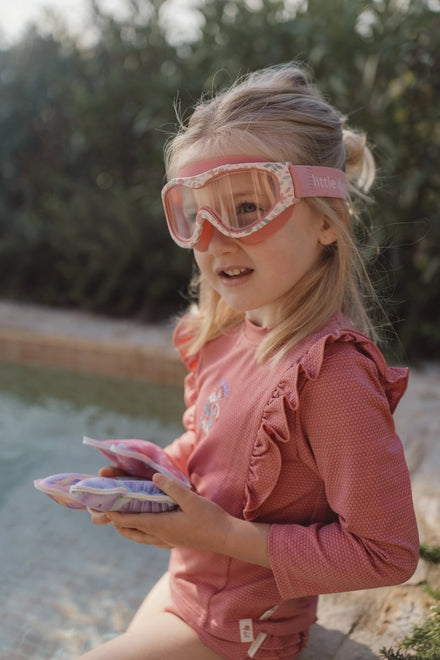* Little Dutch Zwemshirt Lange Mouwen | Dreamy Pink Sparkle