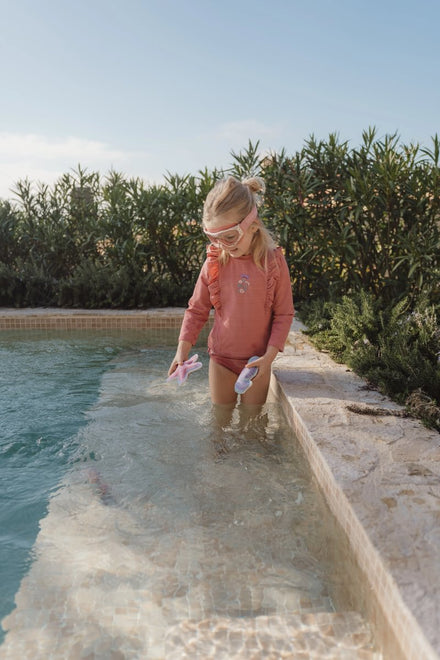 * Little Dutch Zwemshirt Lange Mouwen | Dreamy Pink Sparkle