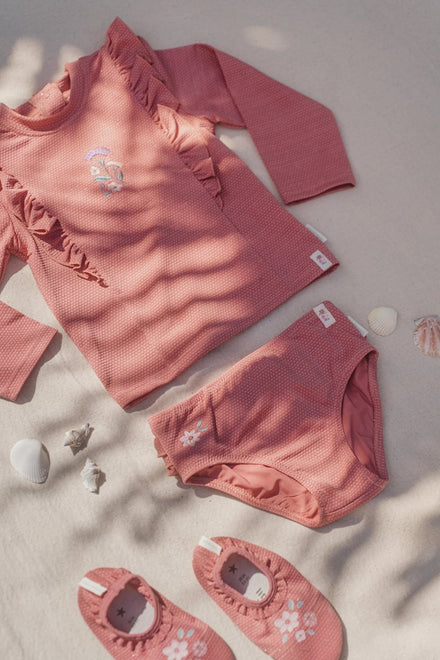 * Little Dutch Zwemshirt Lange Mouwen | Dreamy Pink Sparkle