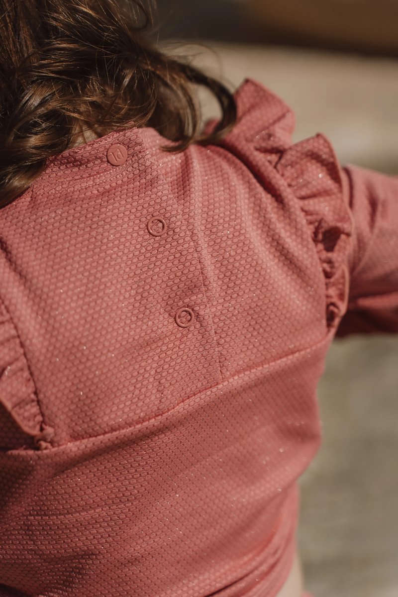 * Little Dutch Zwemshirt Lange Mouwen | Dreamy Pink Sparkle