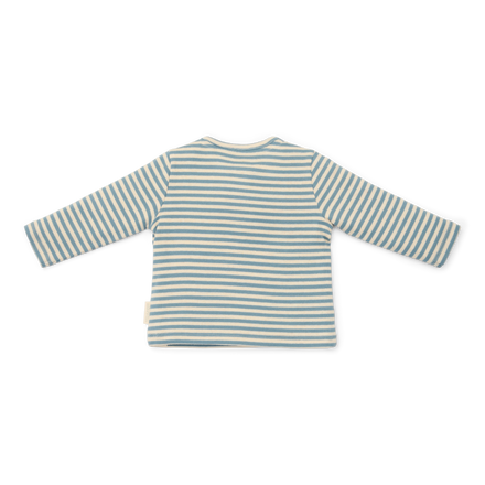 Little Dutch T-Shirt Lange Mouw Stone | Blue Stripe