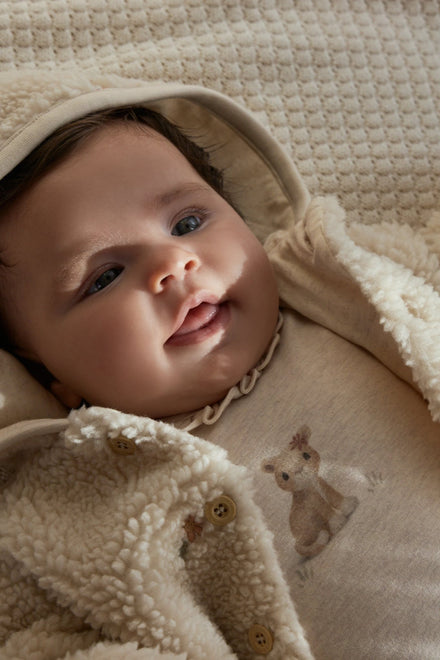 Little Dutch Teddy Vestje Sand Flowers | Sand