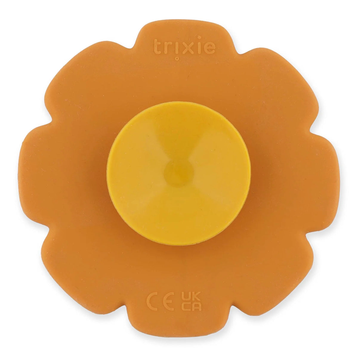 Trixie Siliconen Spinner Mr. Lion met draaiende ring, verkrijgbaar bij De Gele Flamingo.