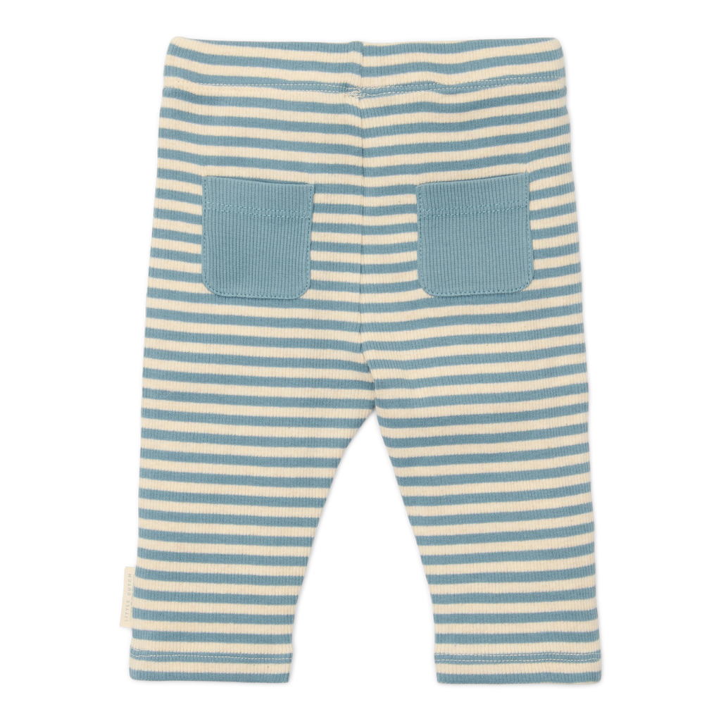 * Little Dutch Broekje Stone | Blue Stripe