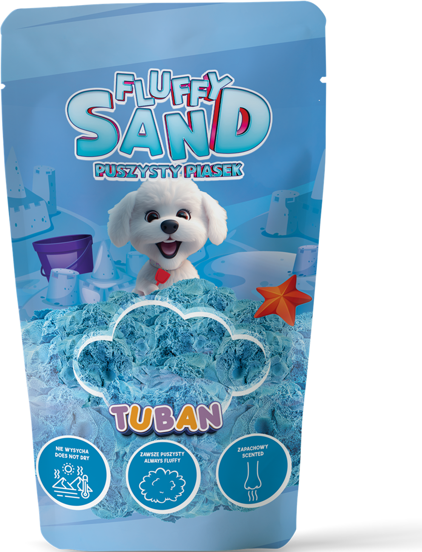 Tuban Sensorisch Zand Fluffy Sand Blue 90 g