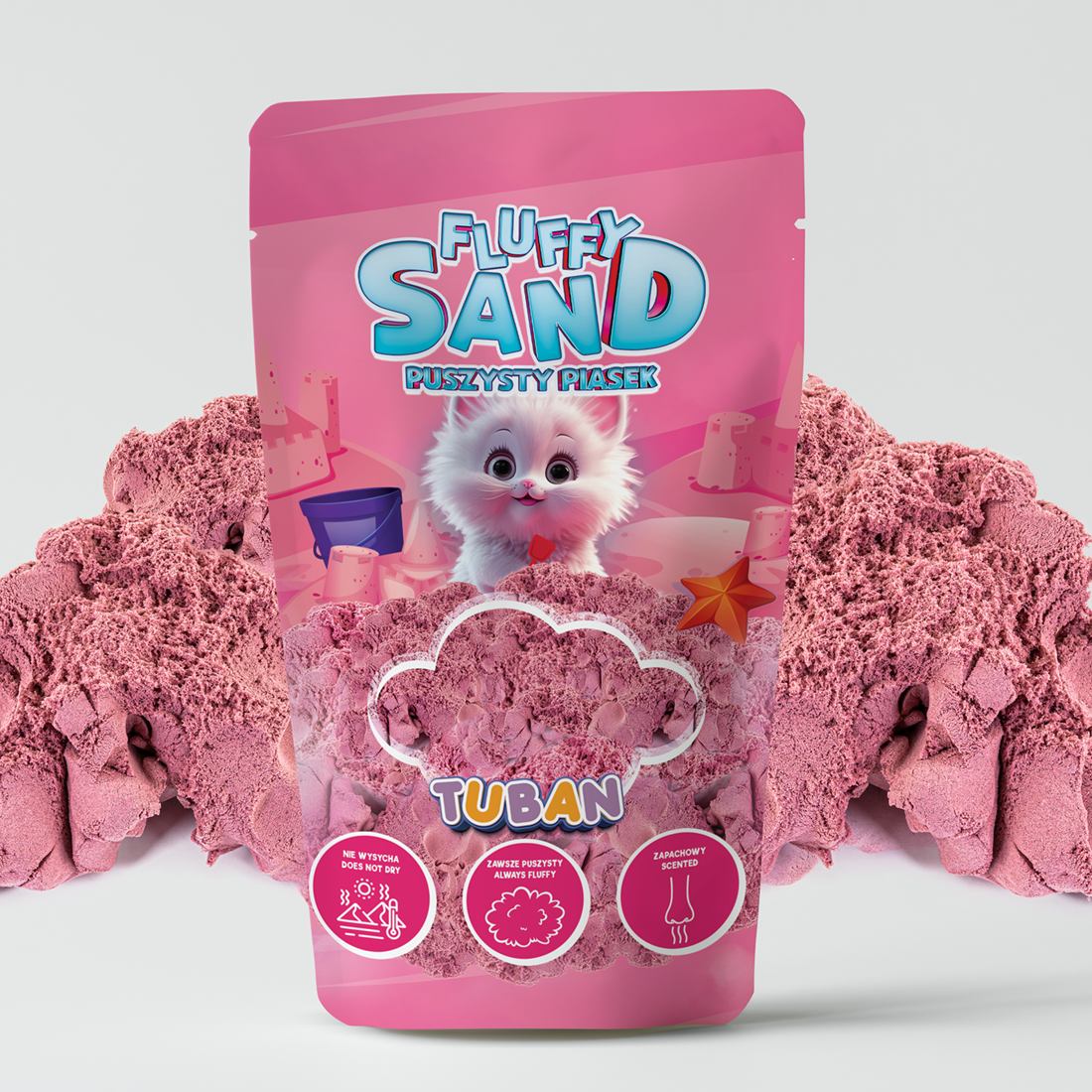 Tuban Sensorisch Zand Fluffy Sand Pink 90 g