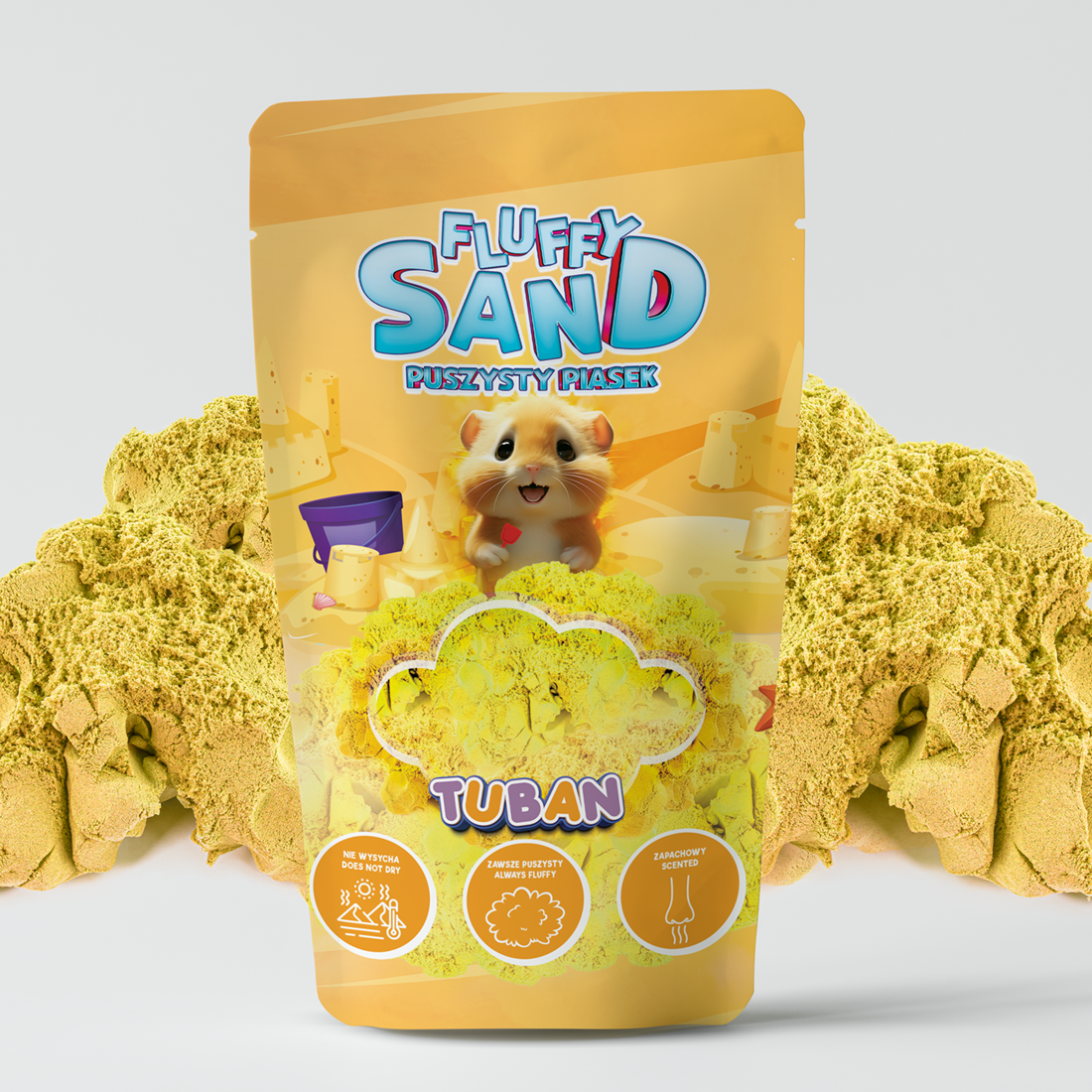 Tuban Sensorisch Zand Fluffy Sand Yellow 90 g