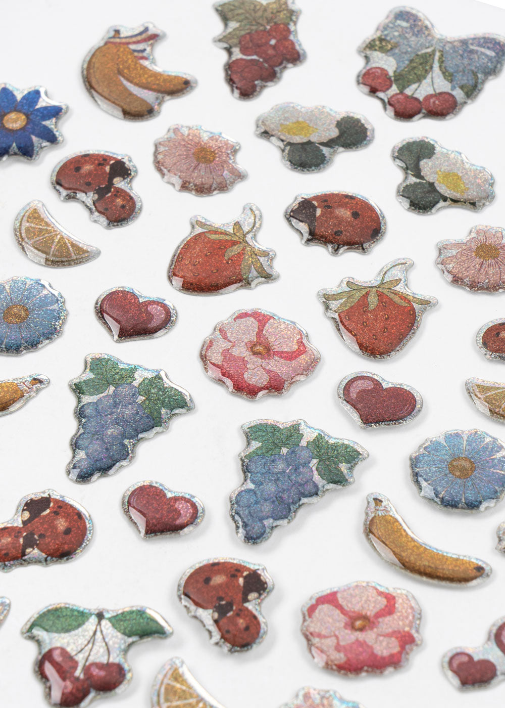 Konges Sløjd Puffy Stickers in Ladybug met zachte puffy structuur, te koop bij De Gele Flamingo