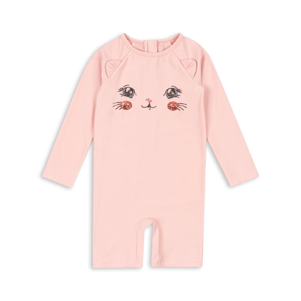 * Konges Sløjd Zwem Onesie | Kitty Powder Pink