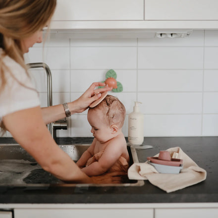 Mushie Cradle Borstel Melkkorstjes 2-Pack | Blush / Shifting Sand