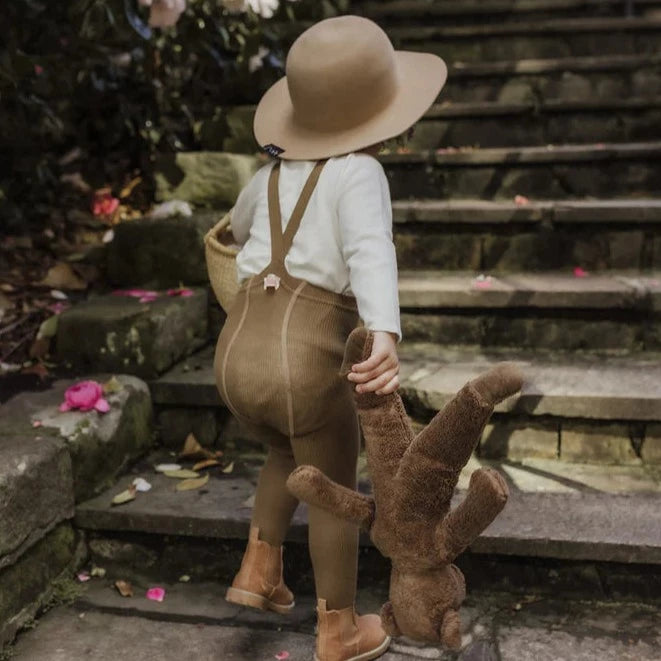 * Silly Silas Broekkousen Footed Met Voetjes | Acorn Brown