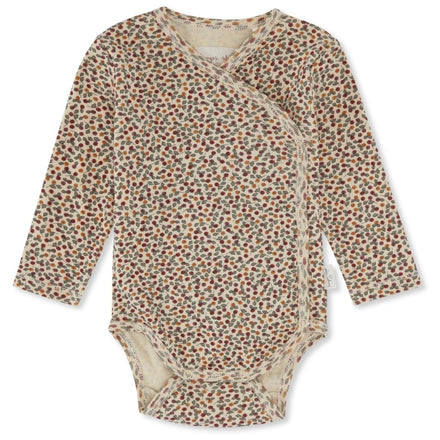 * Konges Sløjd newborn overslag romper Rosarie Red
