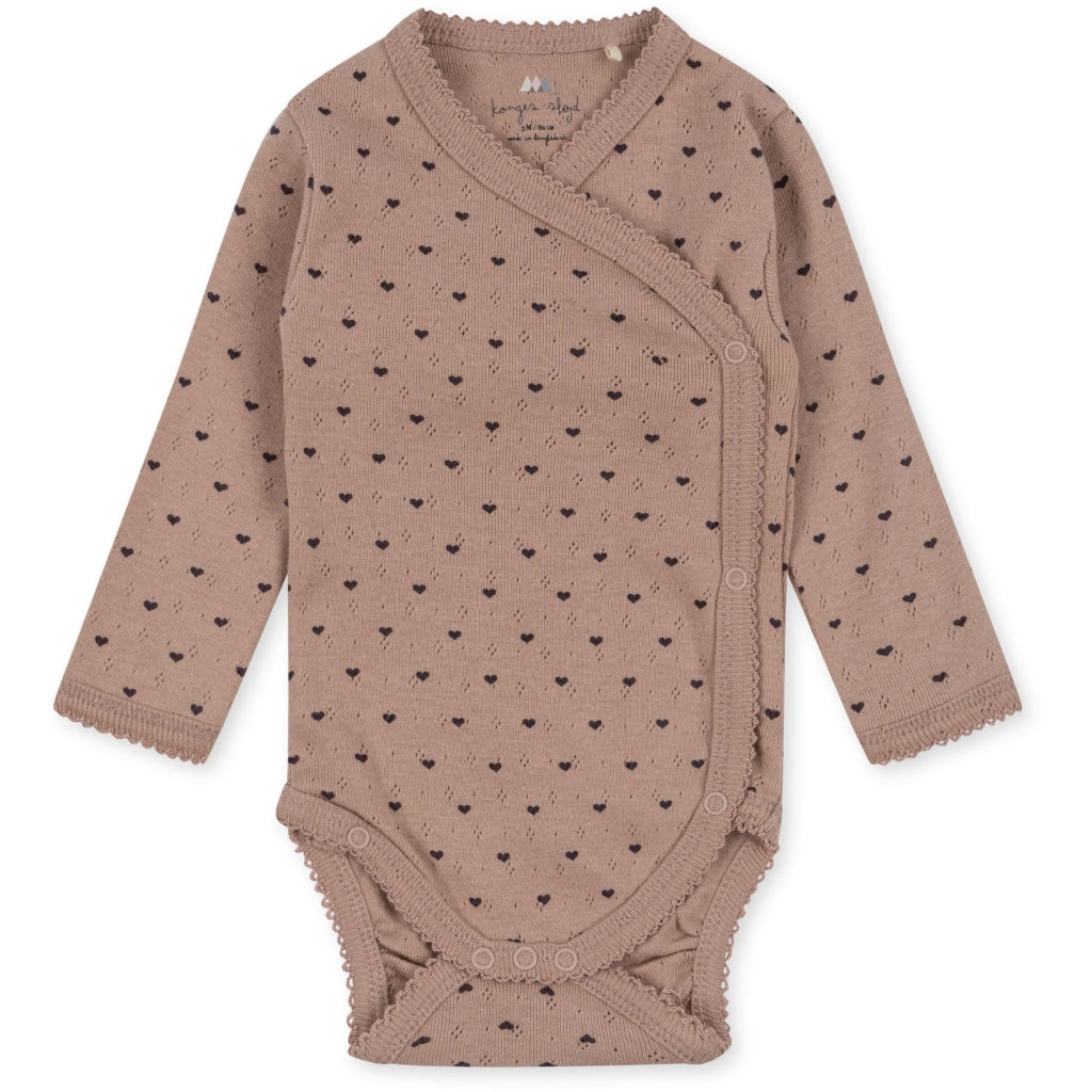 * Konges Sløjd Classic Longsleeve Newborn Body GOTS | Du Coeur Sparrow