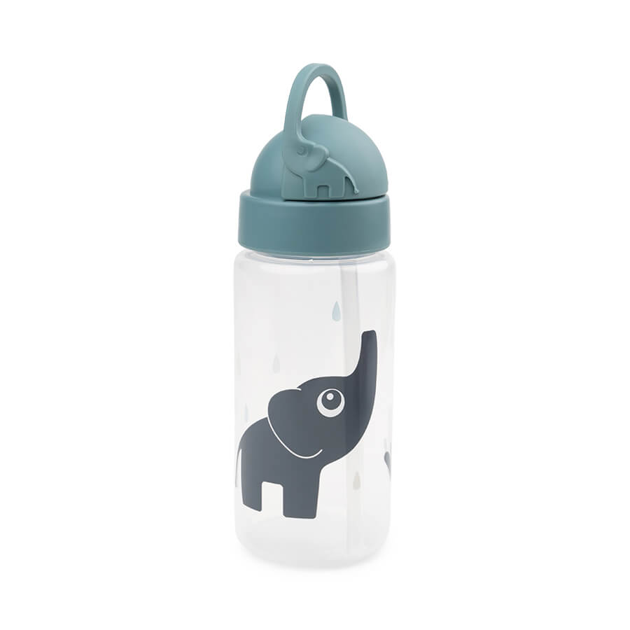 Done By Deer drinkbeker met rietje Elphee Blue vooraanzicht