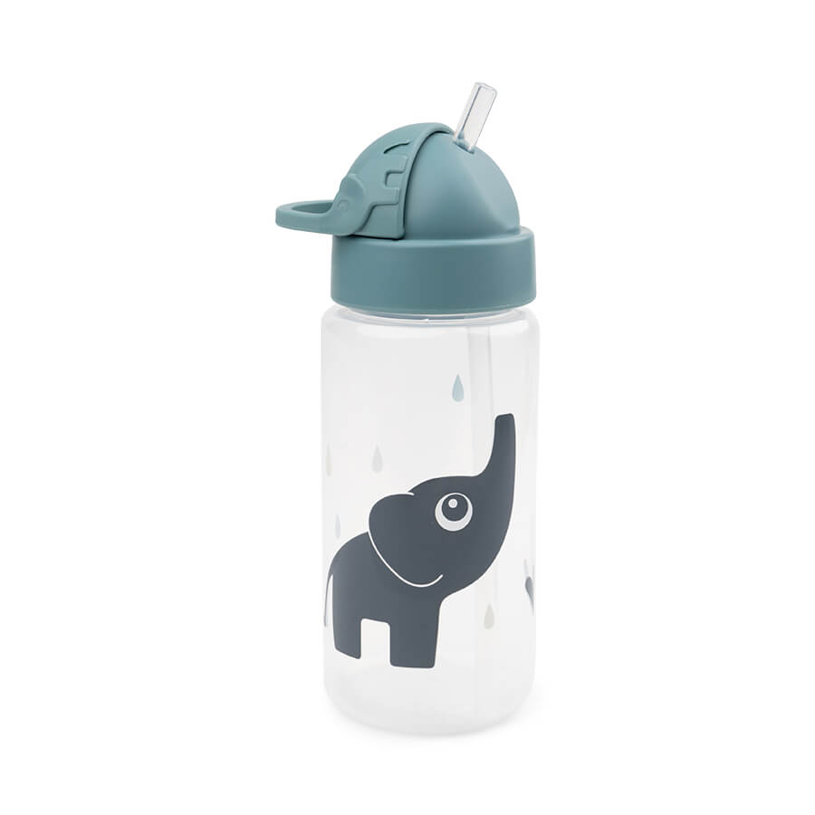 Done By Deer drinkbeker met rietje Elphee Blue vooraanzicht