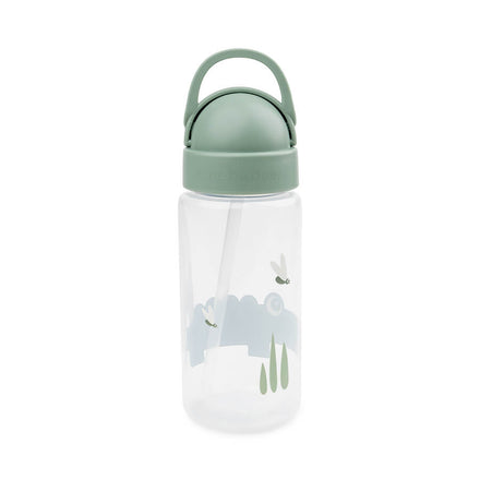 Done By Deer drinkbeker Croco Green met ingebouwd rietje