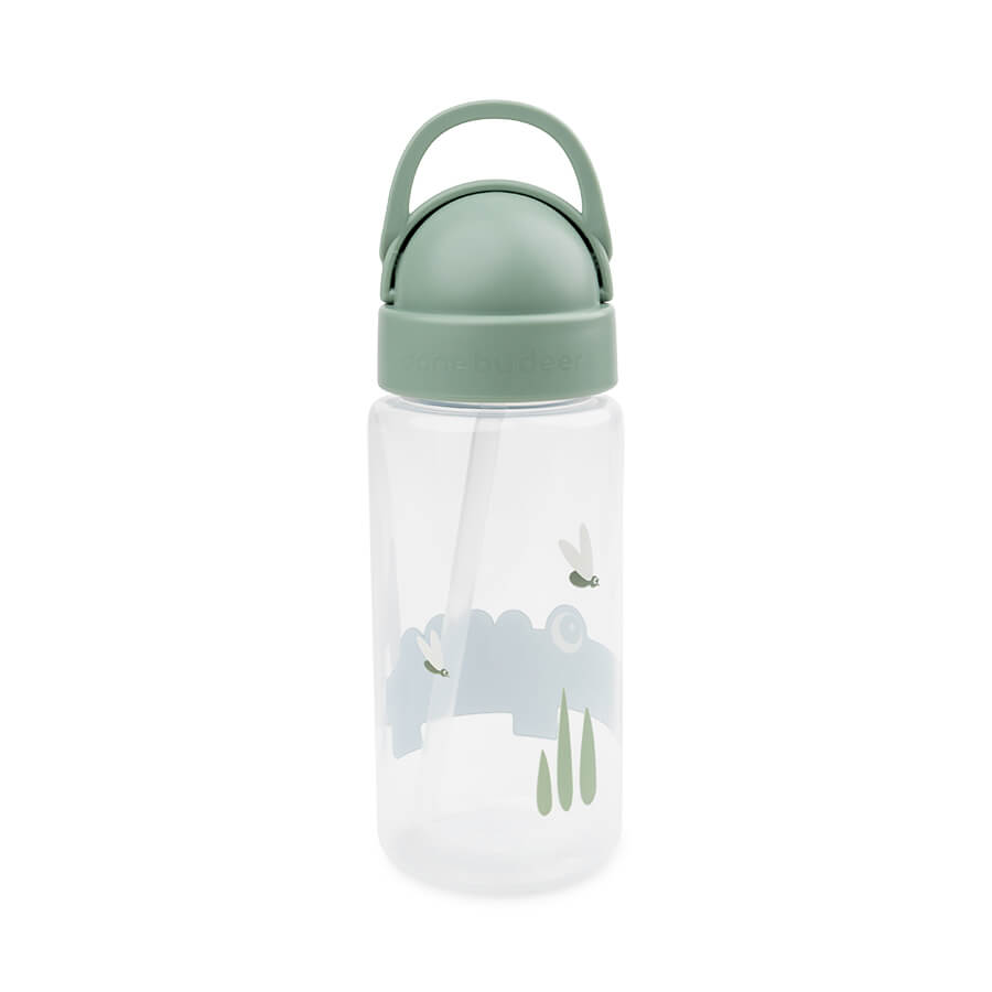 Done By Deer drinkbeker Croco Green met ingebouwd rietje