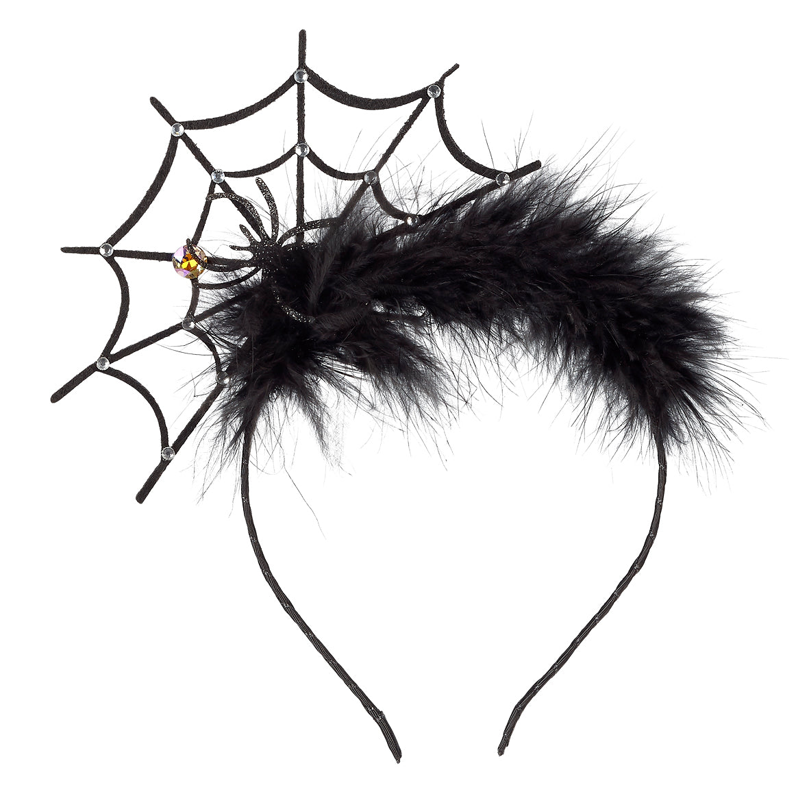 Souza zwarte diadeem Hekate Spider met spinnenweb voor kinderen vanaf 3 jaar